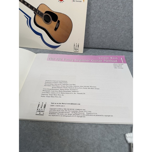 FJH Young Beginner Guitar Method Book 1 + Theory Activity Book Set Learn Chords - Picture 6 of 15